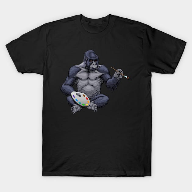 Painting Silverback T-Shirt by Ninjangulo